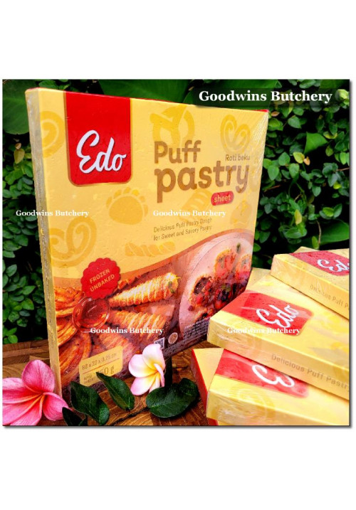 Pastry frozen Edo PUFF PASTRY UNBAKED 88x22x0.25cm 15 sheets 750g